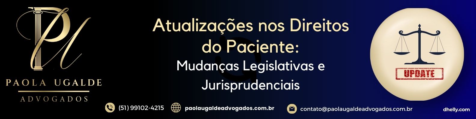 Escalas da justiça e um estetoscópio, simbolizando equidade no campo da saúde e nos direitos do paciente.